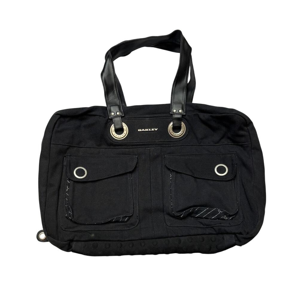 Oakley Carry On Top Handle Weekender Black Canvas Shoulder Bag